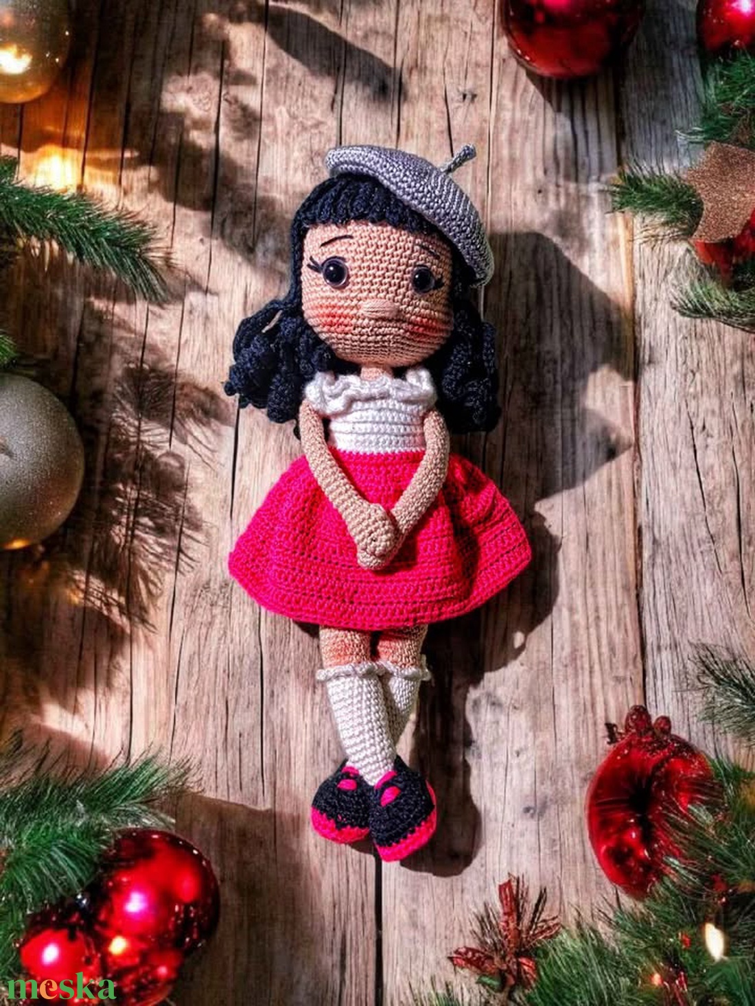 Kislány horgolt baba - játék & sport - baba & babaház - baba - Meska.hu