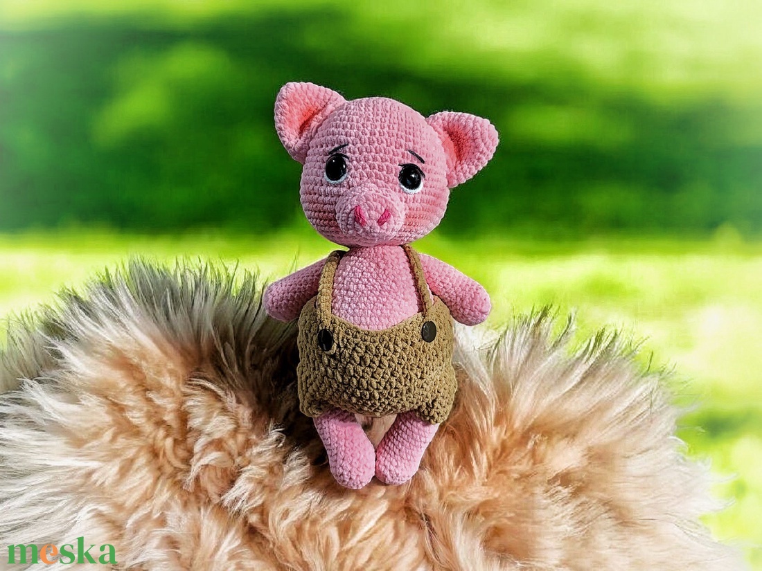 Zsenília malacka horgolva - játék & sport - baba & babaház - baba - Meska.hu