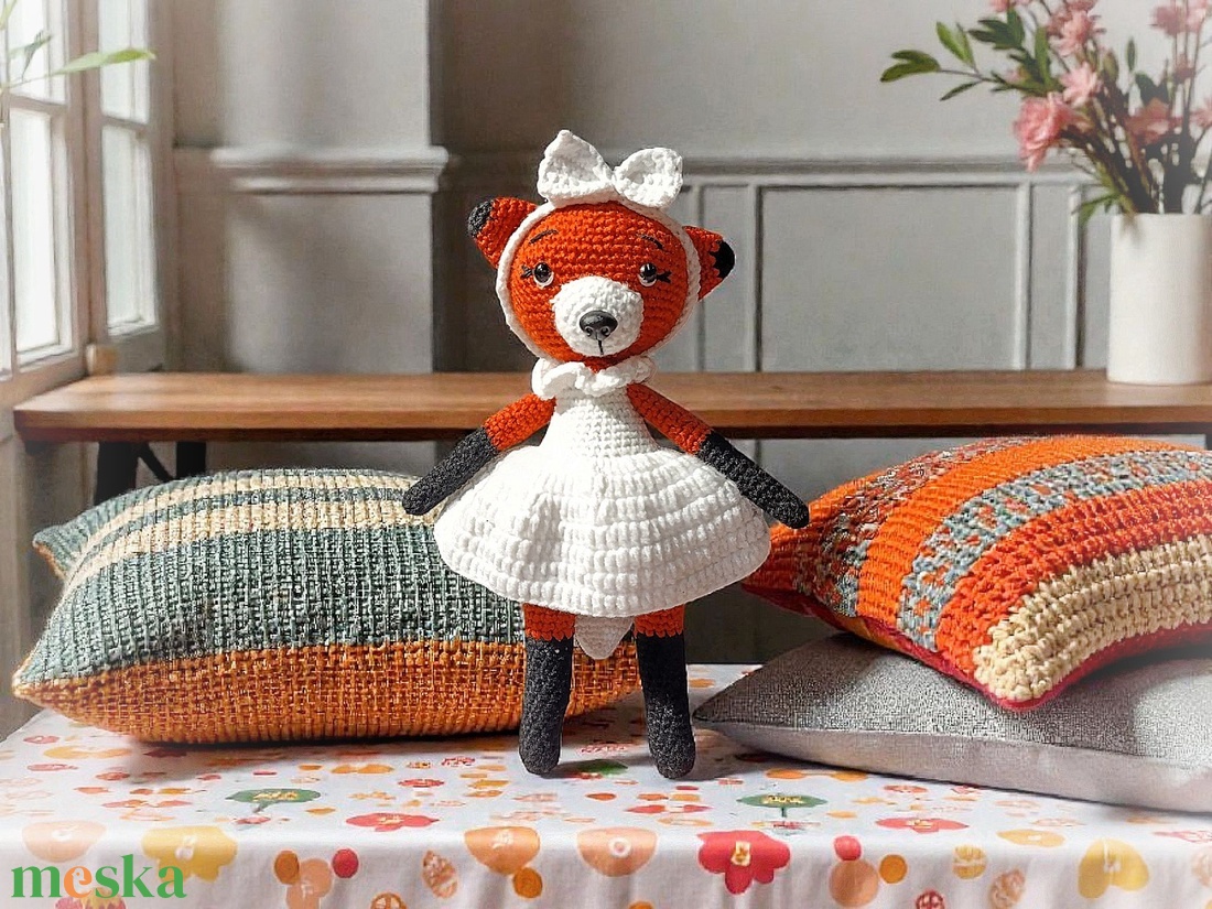 Horgolt rókalány � kézzel készült, szeretettel - játék & sport - baba & babaház - baba - Meska.hu