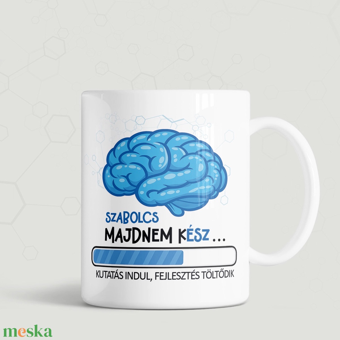 Agyas vicces bögre, egyedi ajándék agyalósoknak - otthon & életmód - konyhafelszerelés, tálalás - tálalás - bögre & csésze - Meska.hu