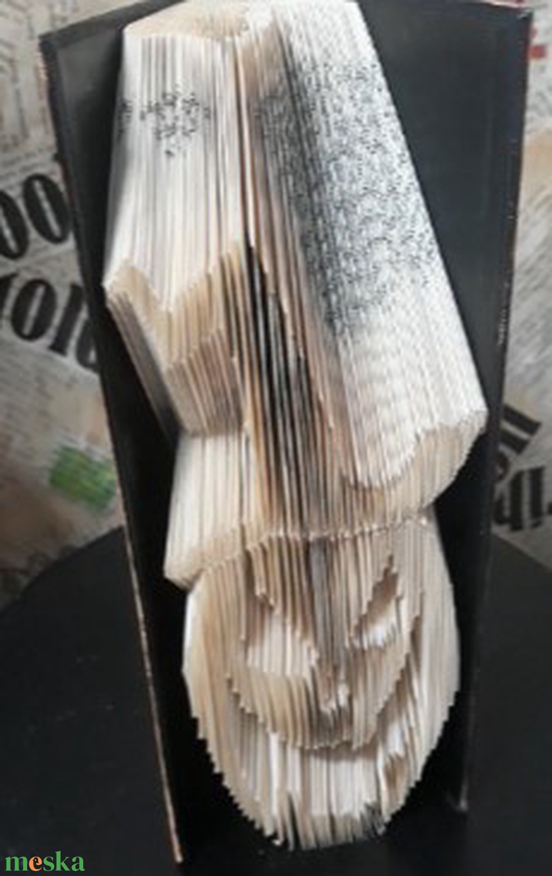 halloweeni tök kalappal - otthon & életmód - dekoráció - asztal és polc dekoráció - könyvszobor - Meska.hu