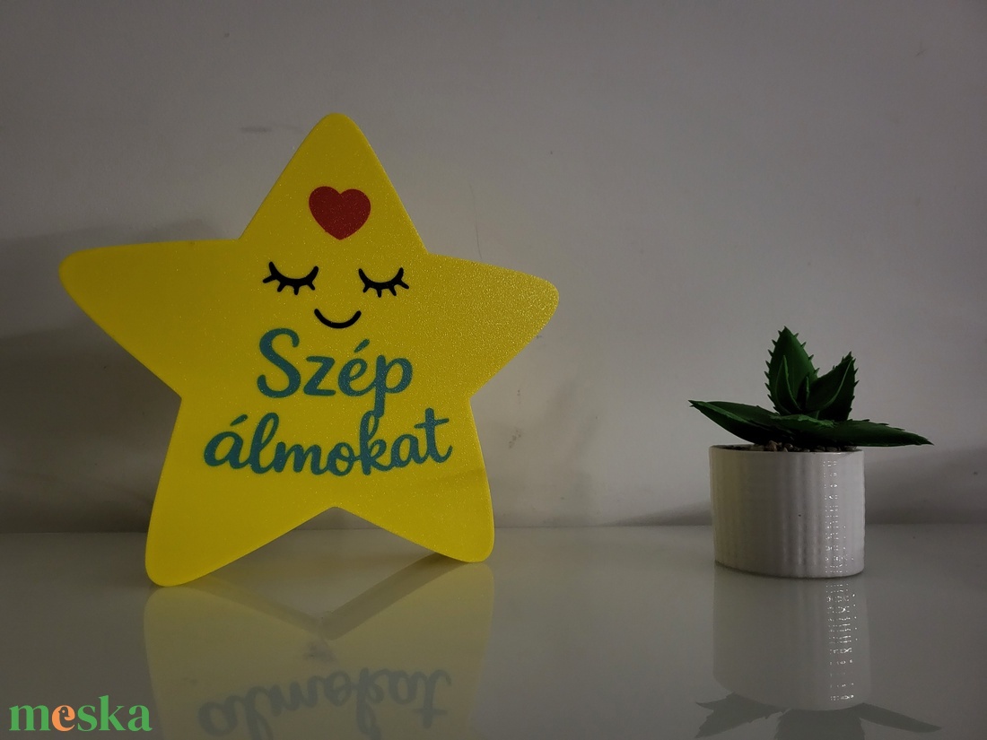 Szép álmokat csillag LED hangulatlámpa � egyedi, kézzel készített ajándék gyerekszobába - otthon & életmód - lámpa - hangulatlámpa - Meska.hu