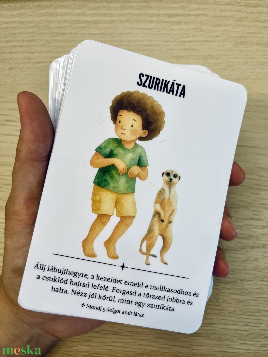 Állati mókás tornakártyák (álló nézet) csoportos játék verzió - 'Szia figyelem'  - baba - mama - baba játékok - mozgásfejlesztő játékok - Meska.hu