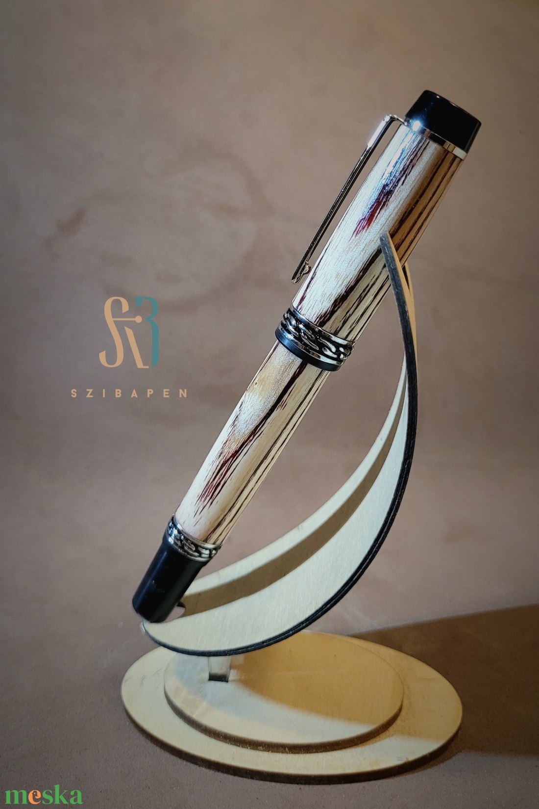 Egyedi rollerball.  Kőris fából.  - otthon & életmód - papír, írószer - ceruza & toll - Meska.hu