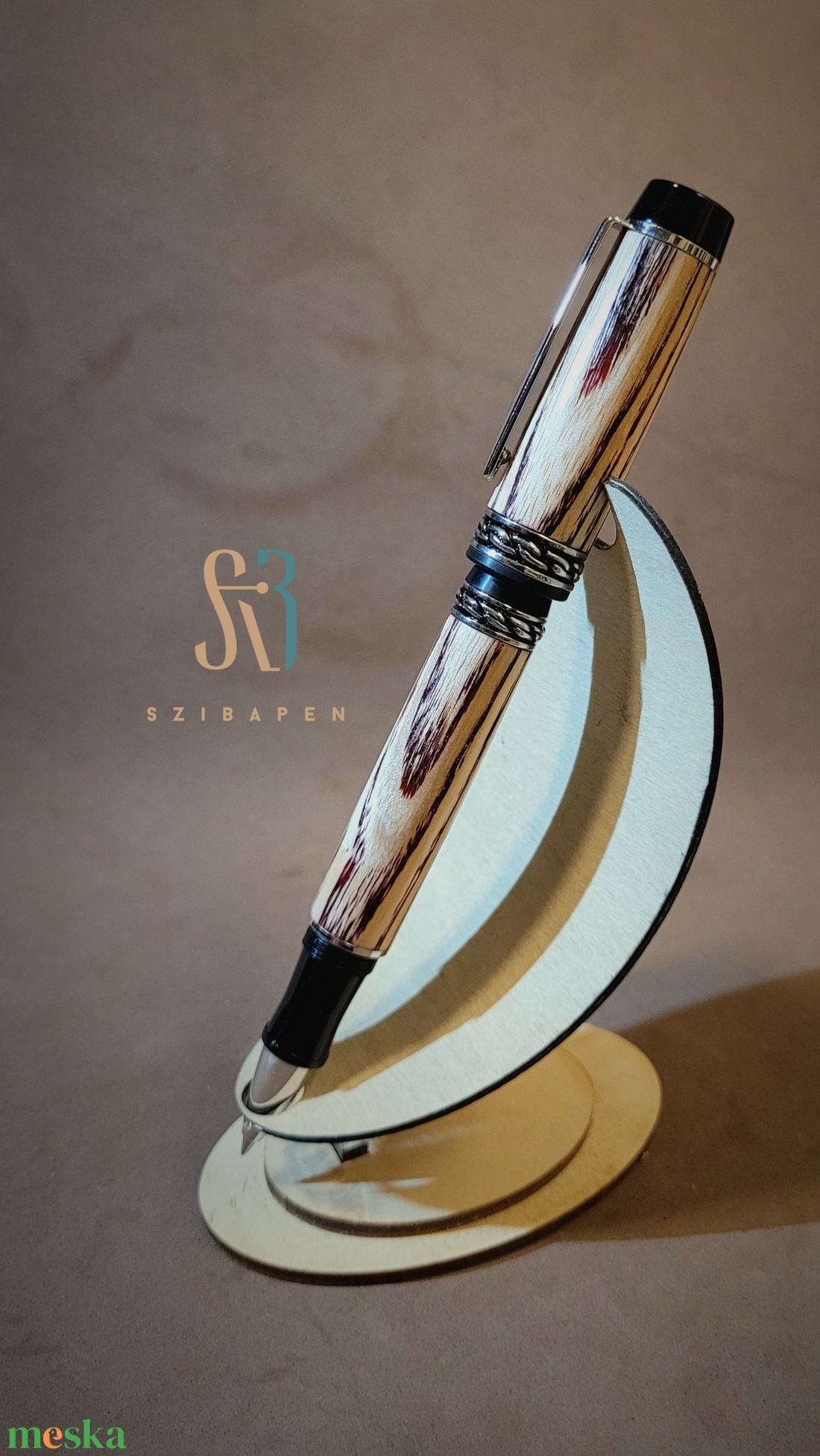 Egyedi rollerball.  Kőris fából.  - otthon & életmód - papír, írószer - ceruza & toll - Meska.hu