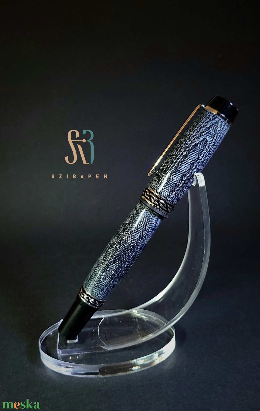 Egyedi rollerball. Farmer micarta anyagból. Toll. - otthon & életmód - papír, írószer - ceruza & toll - Meska.hu
