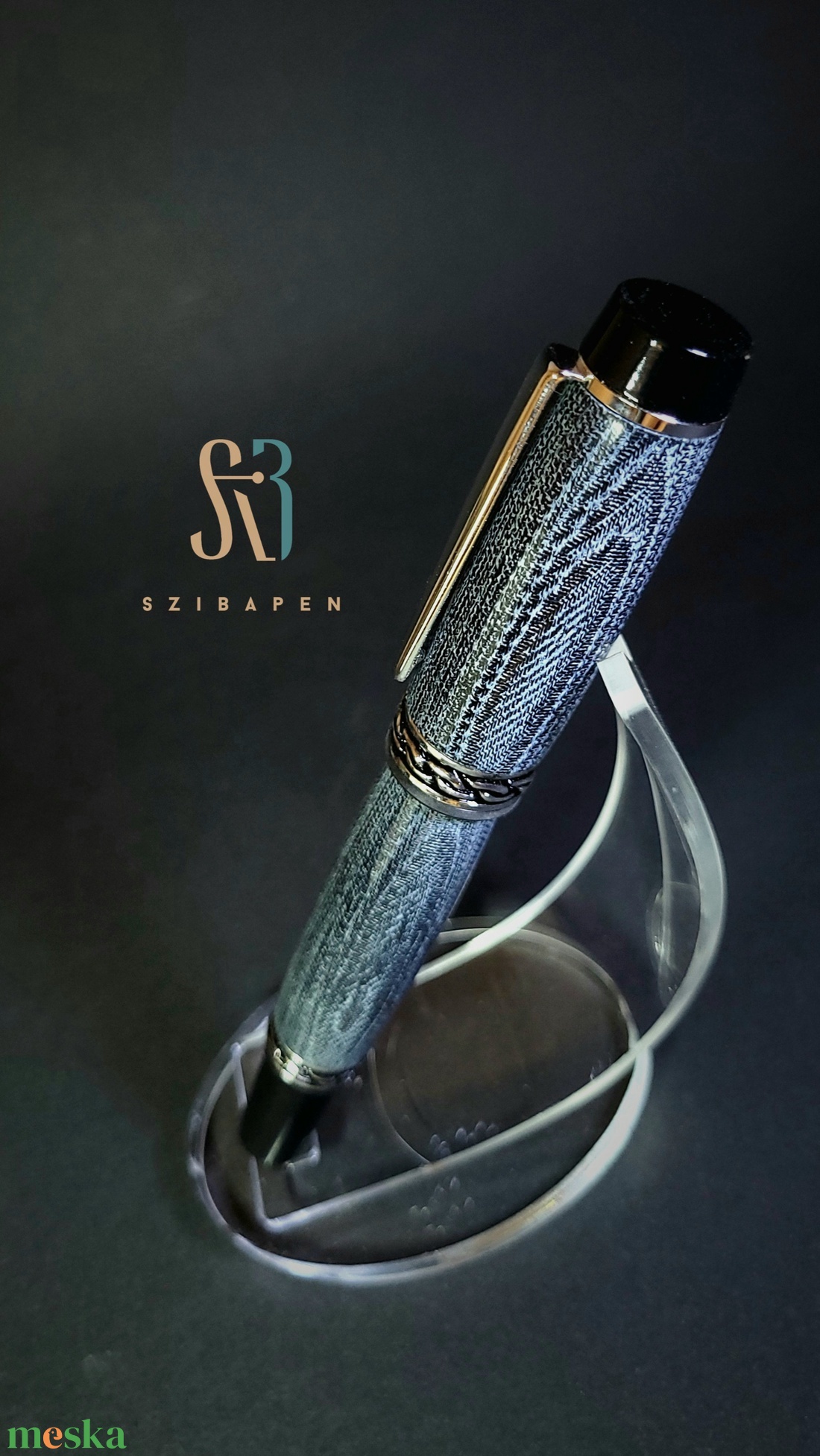 Egyedi rollerball. Farmer micarta anyagból. Toll. - otthon & életmód - papír, írószer - ceruza & toll - Meska.hu