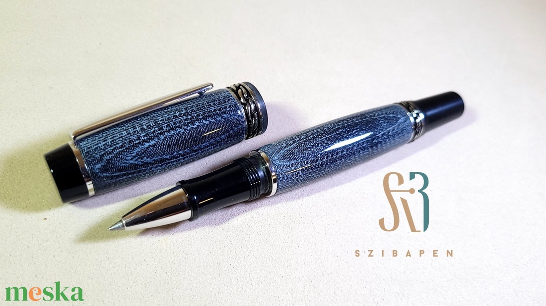 Egyedi rollerball. Farmer micarta anyagból. Toll. - otthon & életmód - papír, írószer - ceruza & toll - Meska.hu