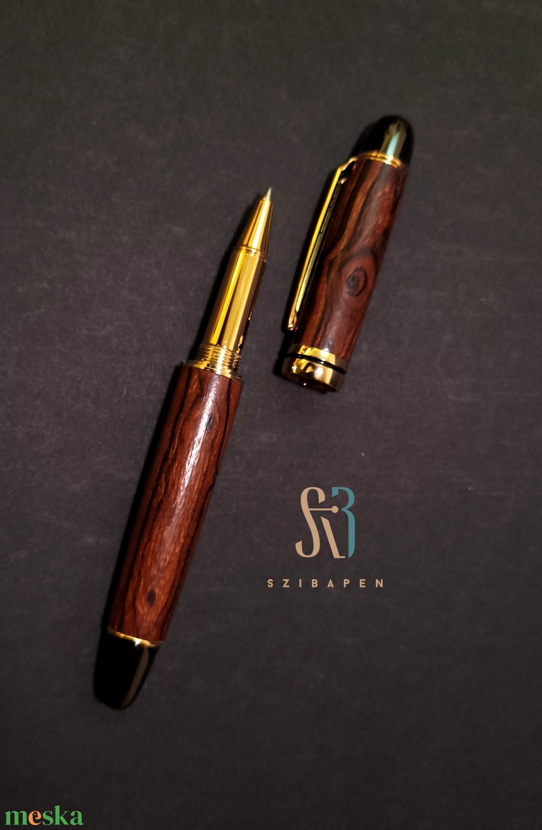 Egyedi rollerball . Afrikai  vasfával. - otthon & életmód - papír, írószer - ceruza & toll - Meska.hu