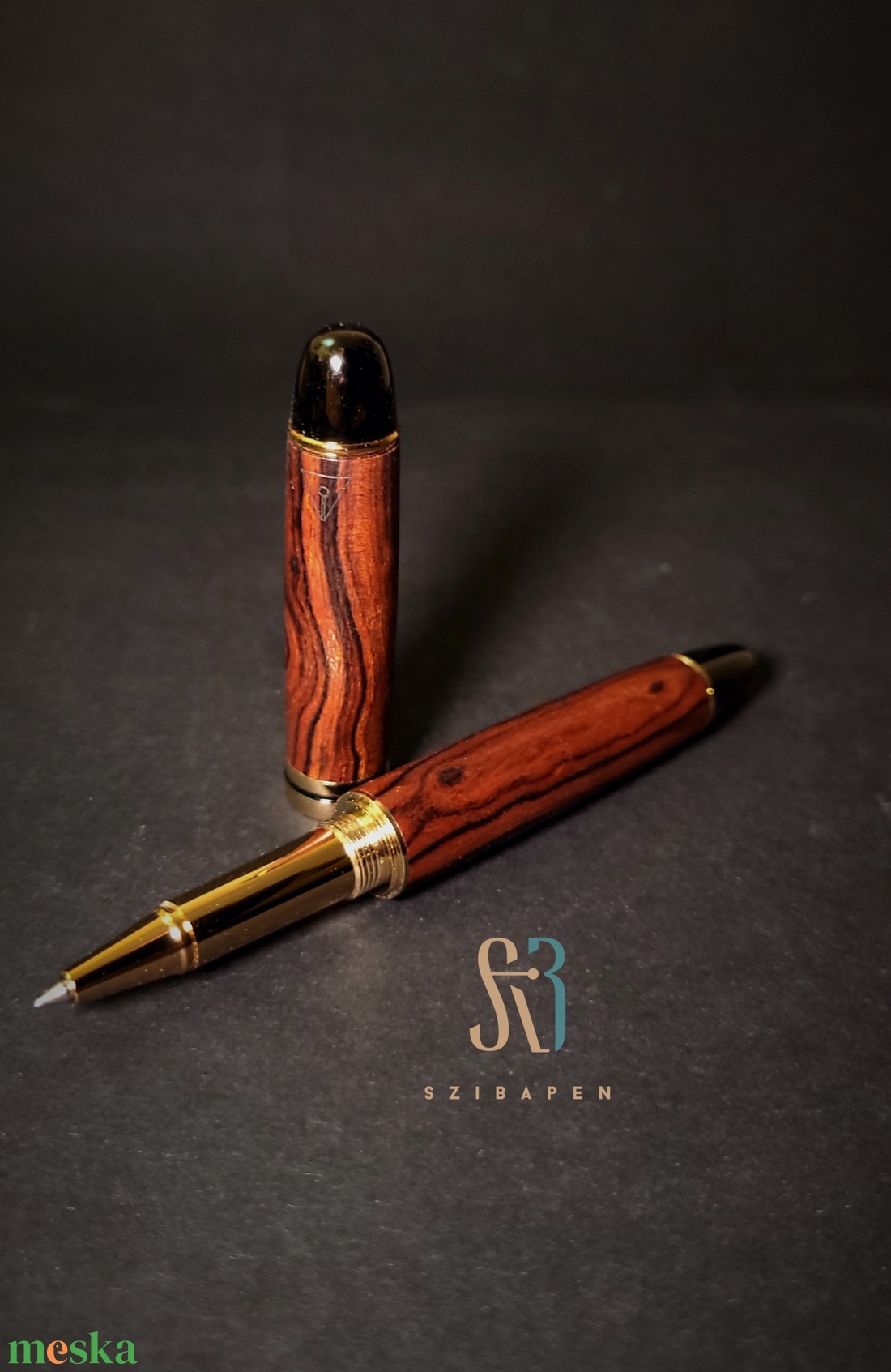 Egyedi rollerball . Afrikai  vasfával. - otthon & életmód - papír, írószer - ceruza & toll - Meska.hu
