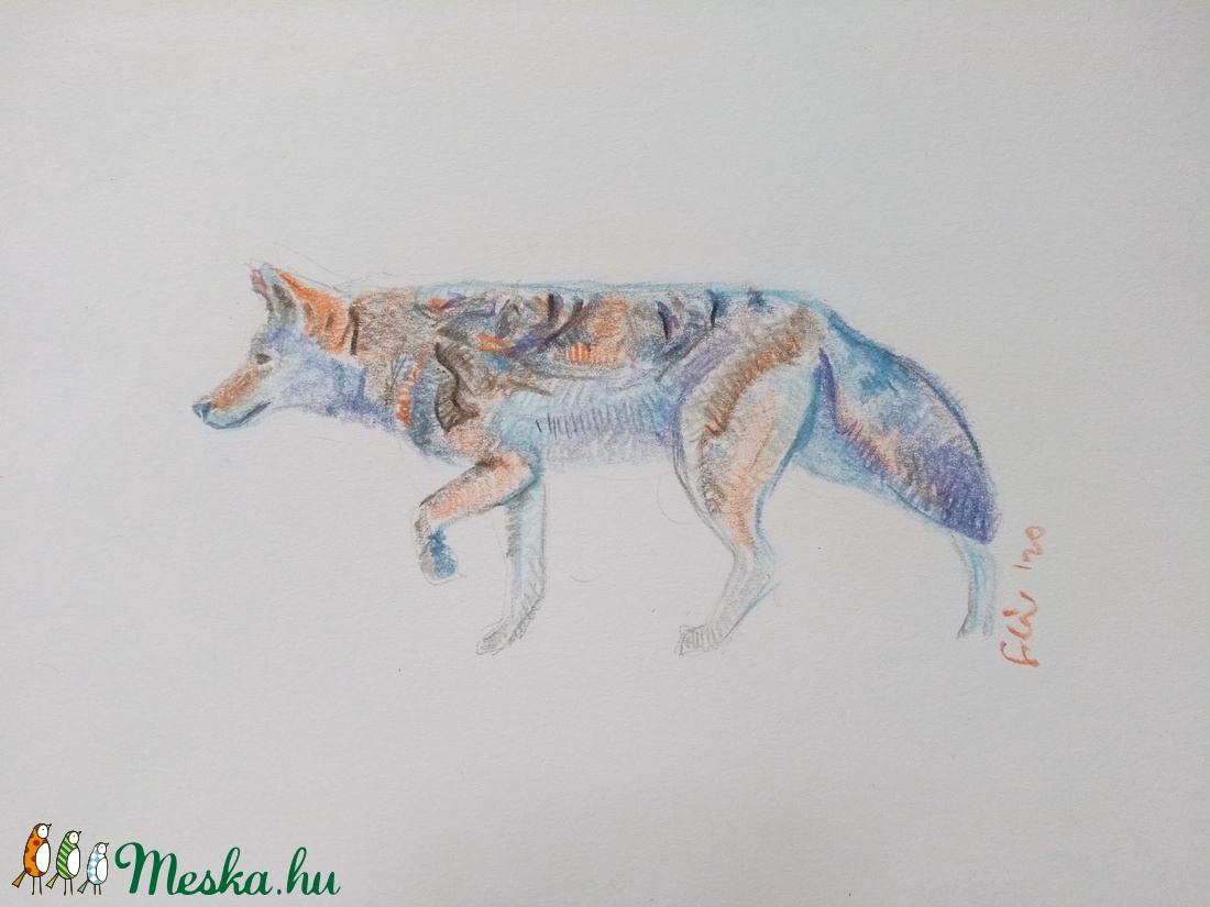 Farkas - otthon & életmód - dekoráció - kép & falikép - Meska.hu