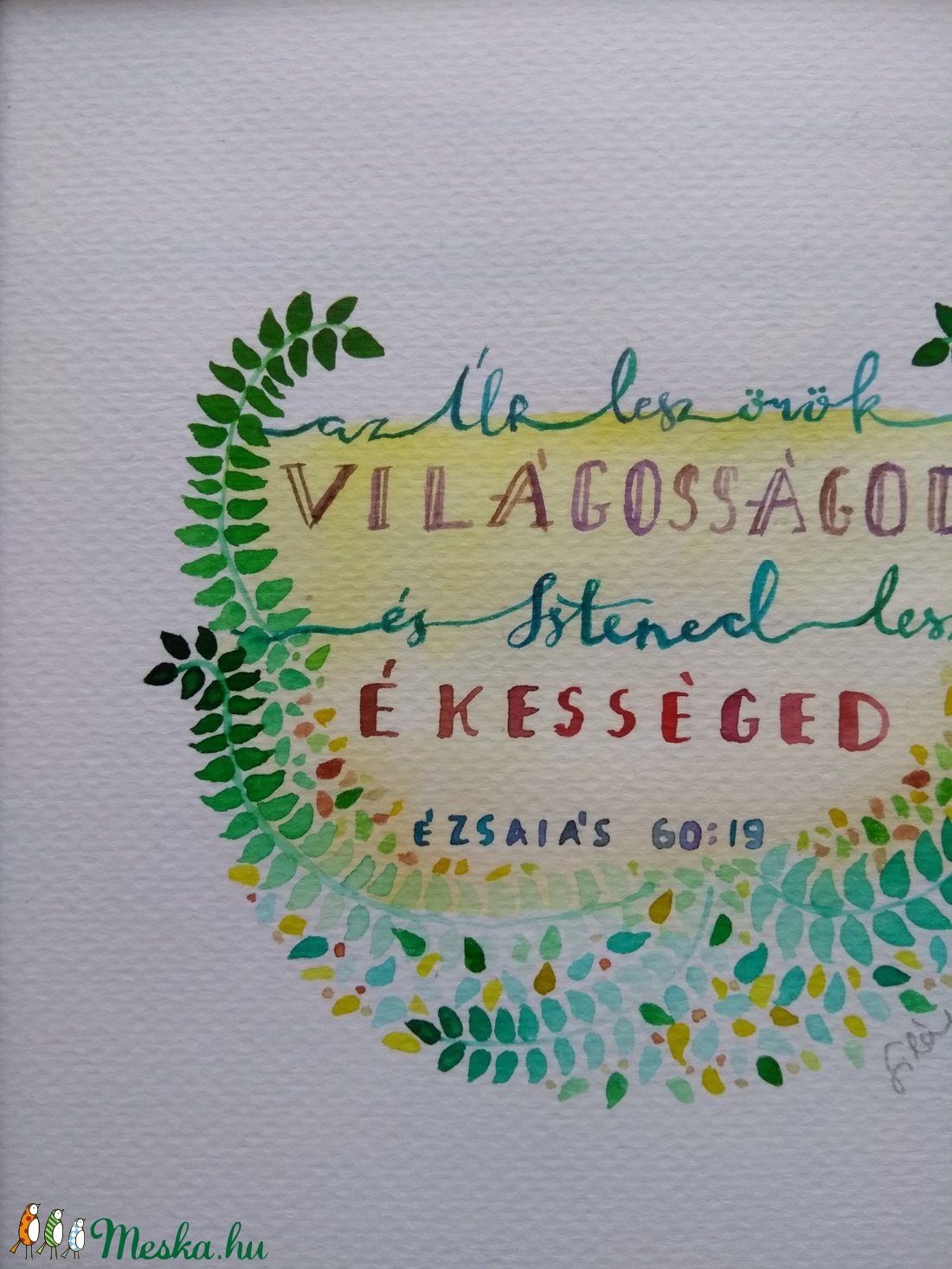 Ézsaiás 60:19 - művészet - festmény - akvarell - Meska.hu Ézsaiás 60:19 - művészet - festmény - akvarell - Meska.hu