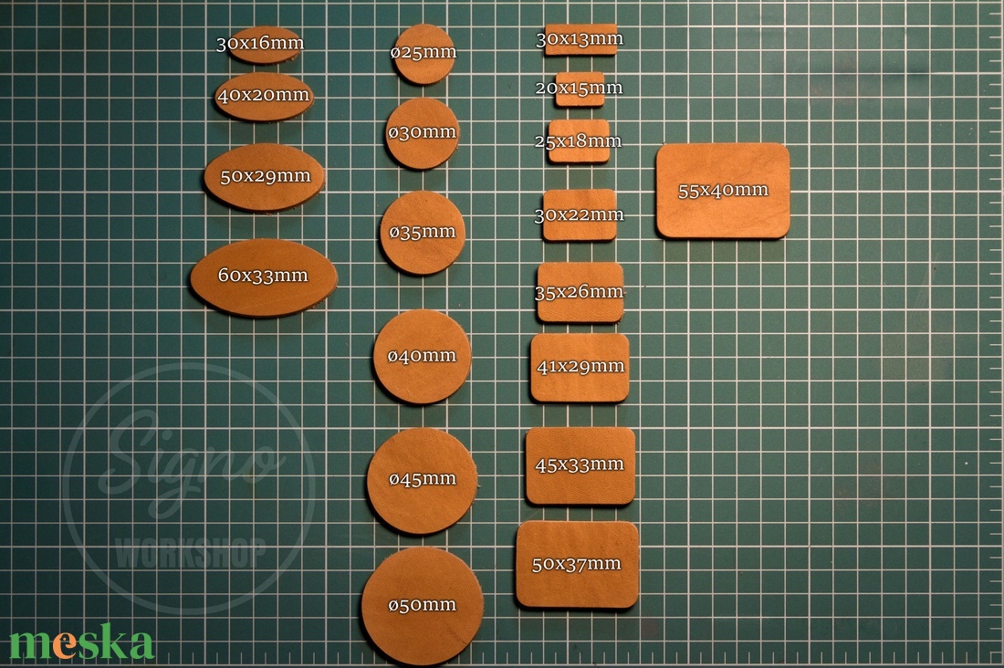 Egyedi Logós Bőr Címkék - kellékek & szerszámok - szerszámok, eszközök - kiegészítők - Meska.hu