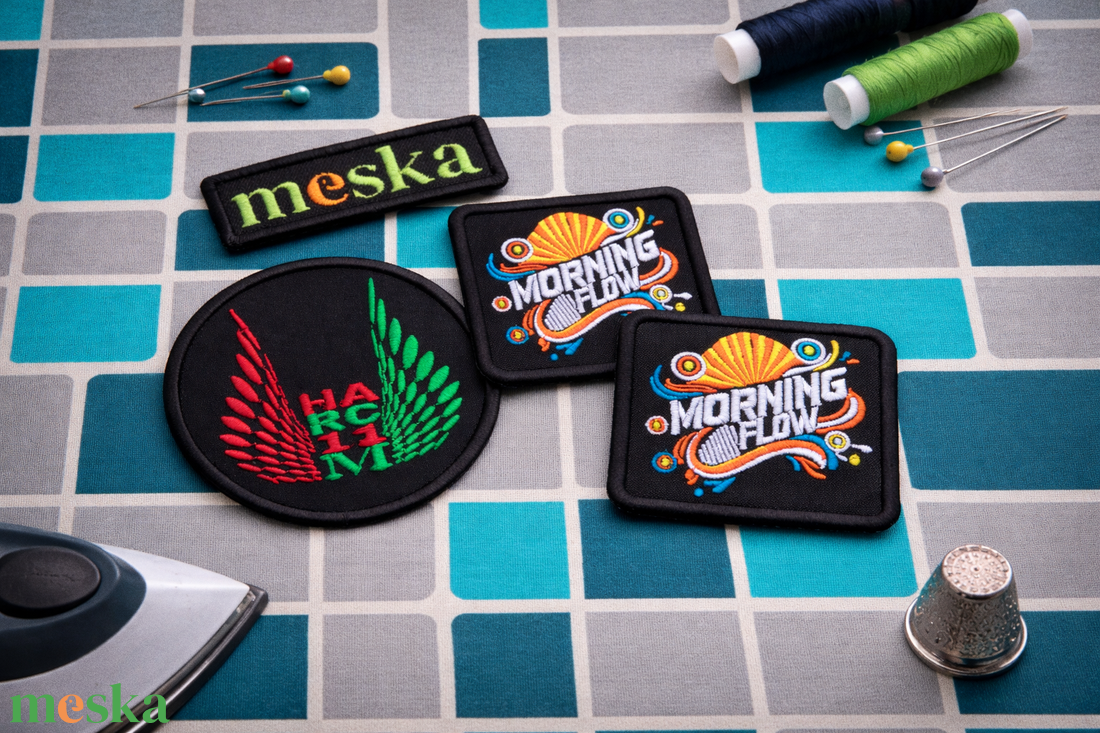 Egyedi Hímzett Felvarró - kellékek & szerszámok - méteráru - felvarrható, vasalható kellék - Meska.hu