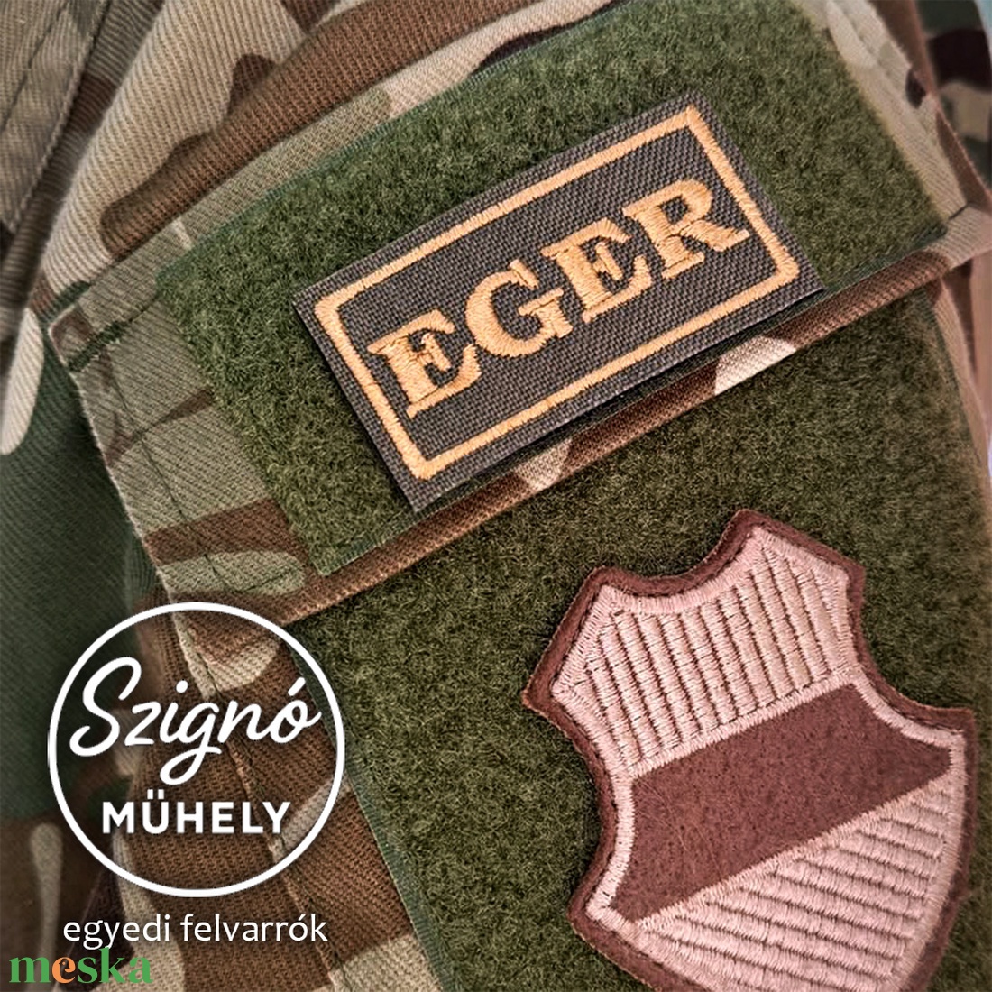 Egyedi Hímzett Katonai Felvarró - művészet - militária - ruházat, kiegészítő - Meska.hu