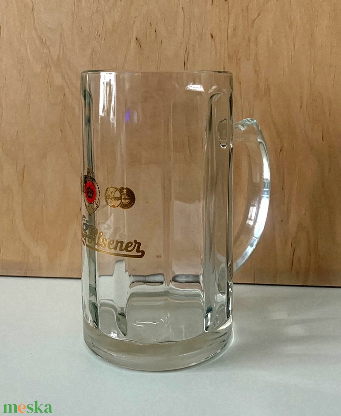 Retro König Pilsener vastag falú üveg söröskorsó (hibátlan)  - otthon & életmód - konyhafelszerelés, tálalás - tálalás - sörös pohár és korsó - Meska.hu
