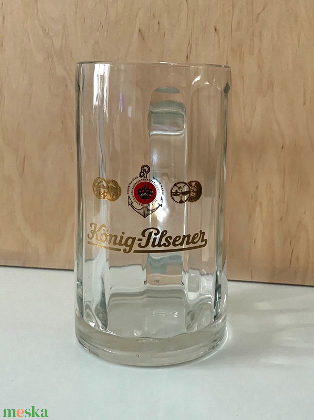 Retro König Pilsener vastag falú üveg söröskorsó (hibátlan)  - otthon & életmód - konyhafelszerelés, tálalás - tálalás - sörös pohár és korsó - Meska.hu