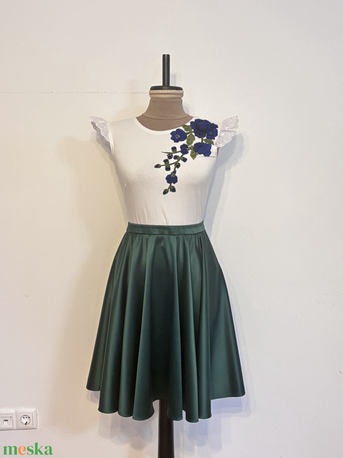 Zöld menyecskeruha - esküvő - ruha - menyecske ruha - Meska.hu