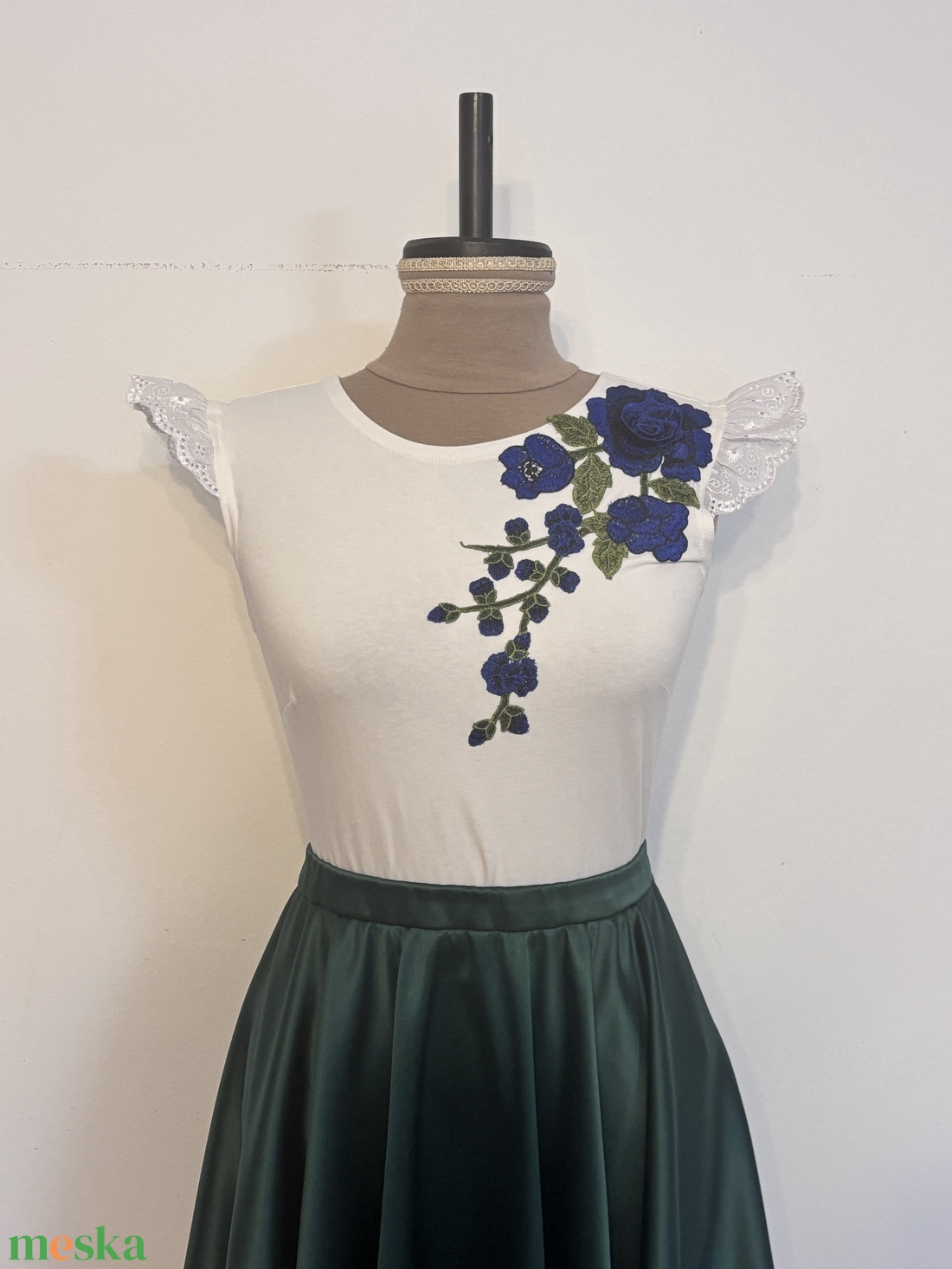 Zöld menyecskeruha - esküvő - ruha - menyecske ruha - Meska.hu
