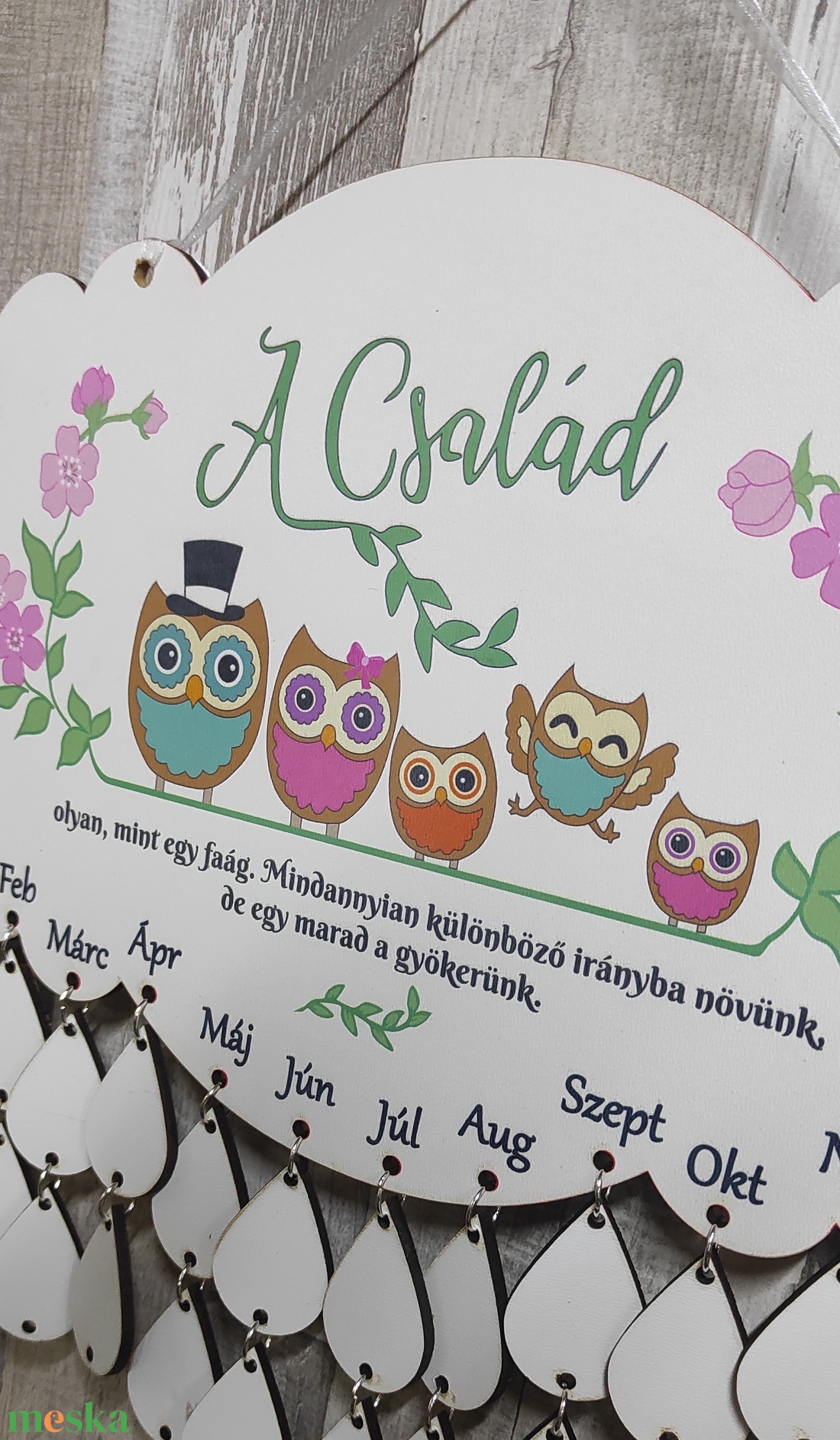 Bagoly Családi naptár - otthon & életmód - dekoráció - fali és függő dekoráció - falinaptár & öröknaptár - Meska.hu Bagoly Családi naptár - otthon & életmód - dekoráció - fali és függő dekoráció - falinaptár & öröknaptár - Meska.hu
