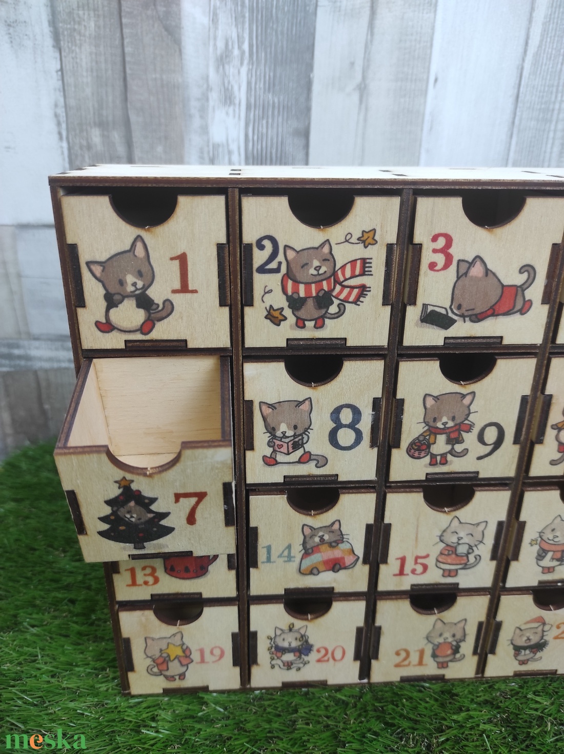 Cicás Adventi Naptár - karácsony - adventi díszek - adventi naptár - Meska.hu