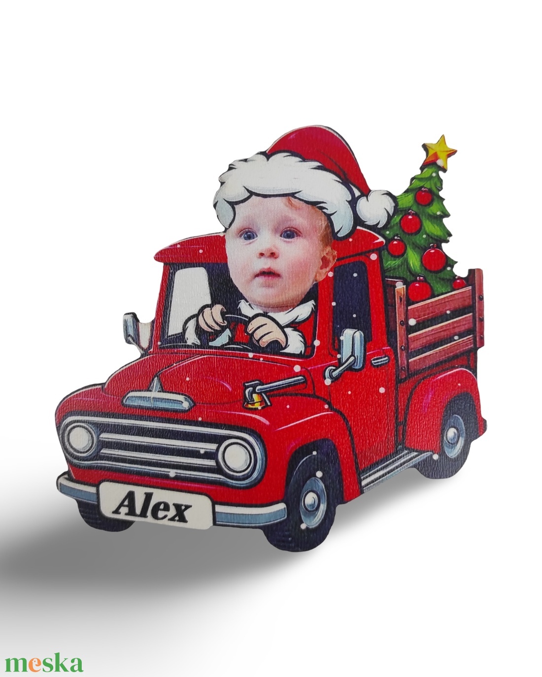 Fényképes autós dísz  - karácsony - karácsonyi lakásdekoráció - karácsonyfadíszek - Meska.hu