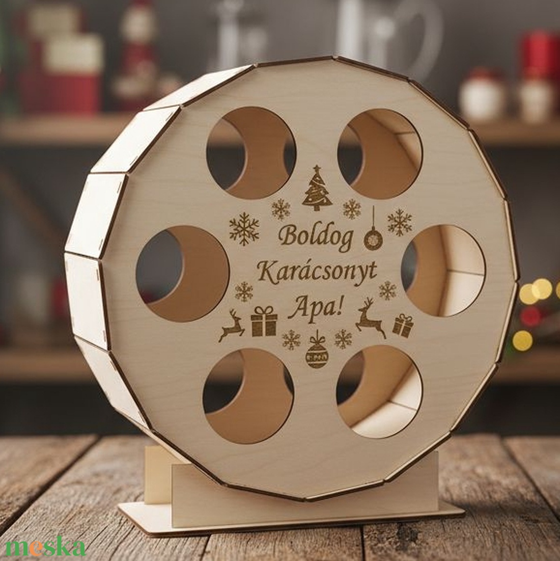 Fa Sörös hordó - karácsony - karácsonyi ajándékozás - karácsonyi ajándékcsomagolás - Meska.hu