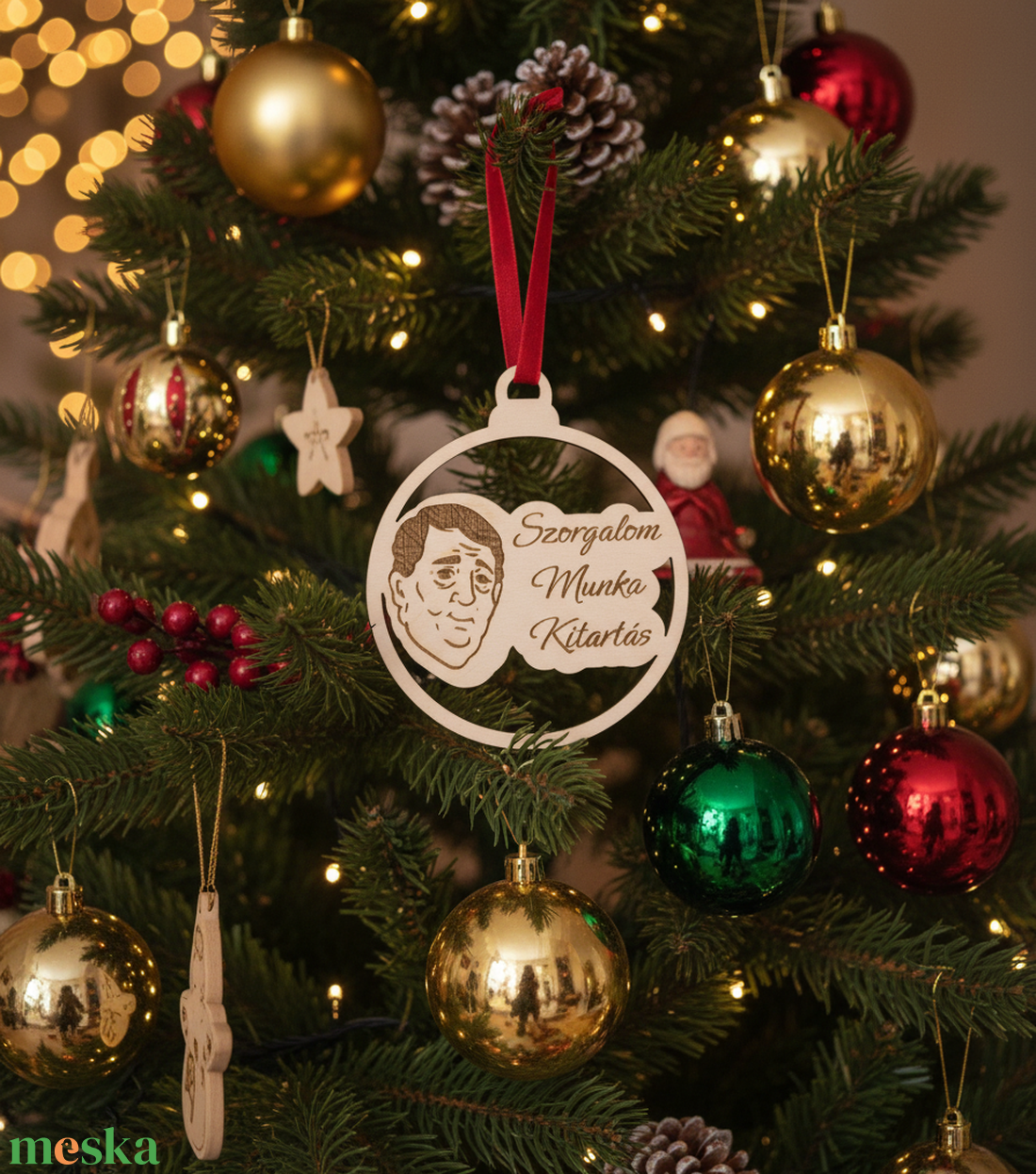 Vicces Motivációs Fadísz - karácsony - karácsonyi lakásdekoráció - karácsonyfadíszek - Meska.hu