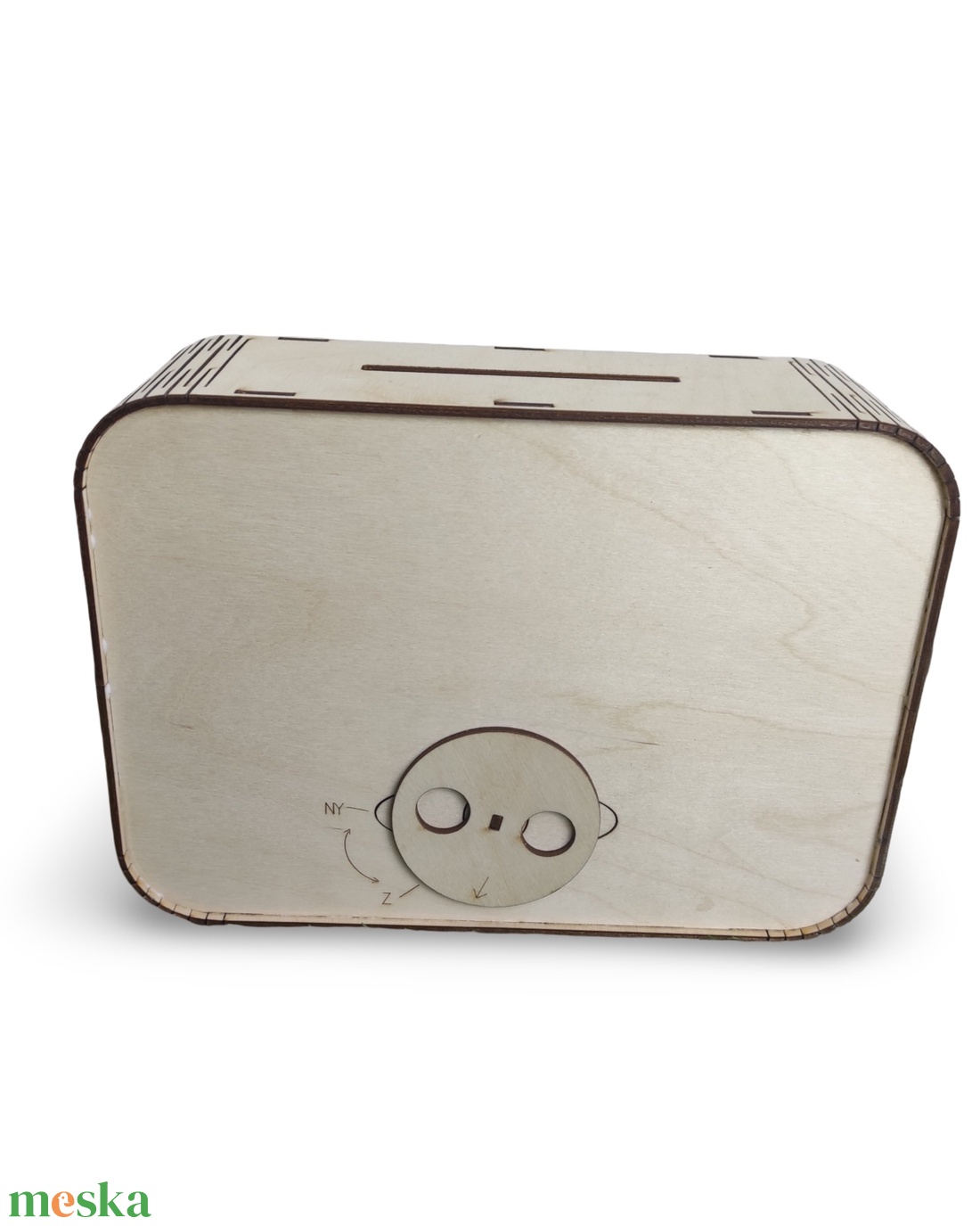 1 000 000 Ft-os fa persely � lehúzható összegekkel, egyedi felirattal - otthon & életmód - dekoráció - asztal és polc dekoráció - persely - Meska.hu