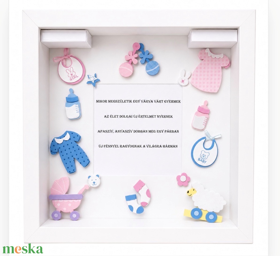 Gender reveal box  � fiú vagy lány babaváró meglepetés - baba - mama - babaemlékek - bababejelentők - Meska.hu
