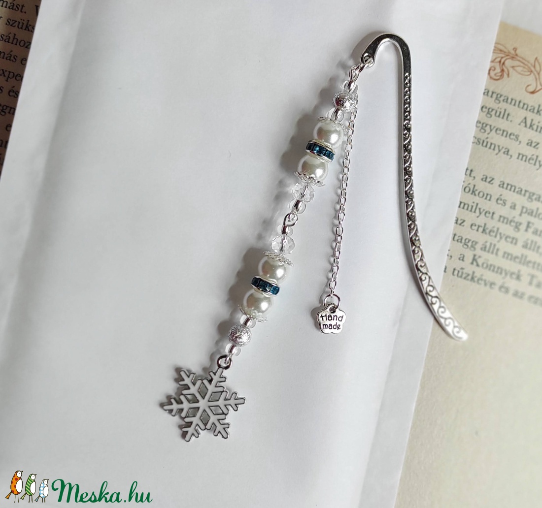KönyvÉkszer hópihe - elegáns könyvjelző - könyv & zene - könyvjelző - Meska.hu KönyvÉkszer hópihe - elegáns könyvjelző - könyv & zene - könyvjelző - Meska.hu