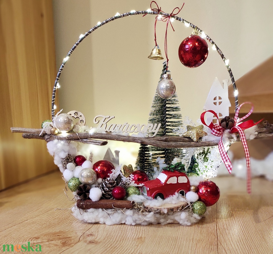 Karácsonyi kör alapú dekoráció autós - otthon & életmód - dekoráció - dísztárgy - Meska.hu Karácsonyi kör alapú dekoráció autós - otthon & életmód - dekoráció - dísztárgy - Meska.hu