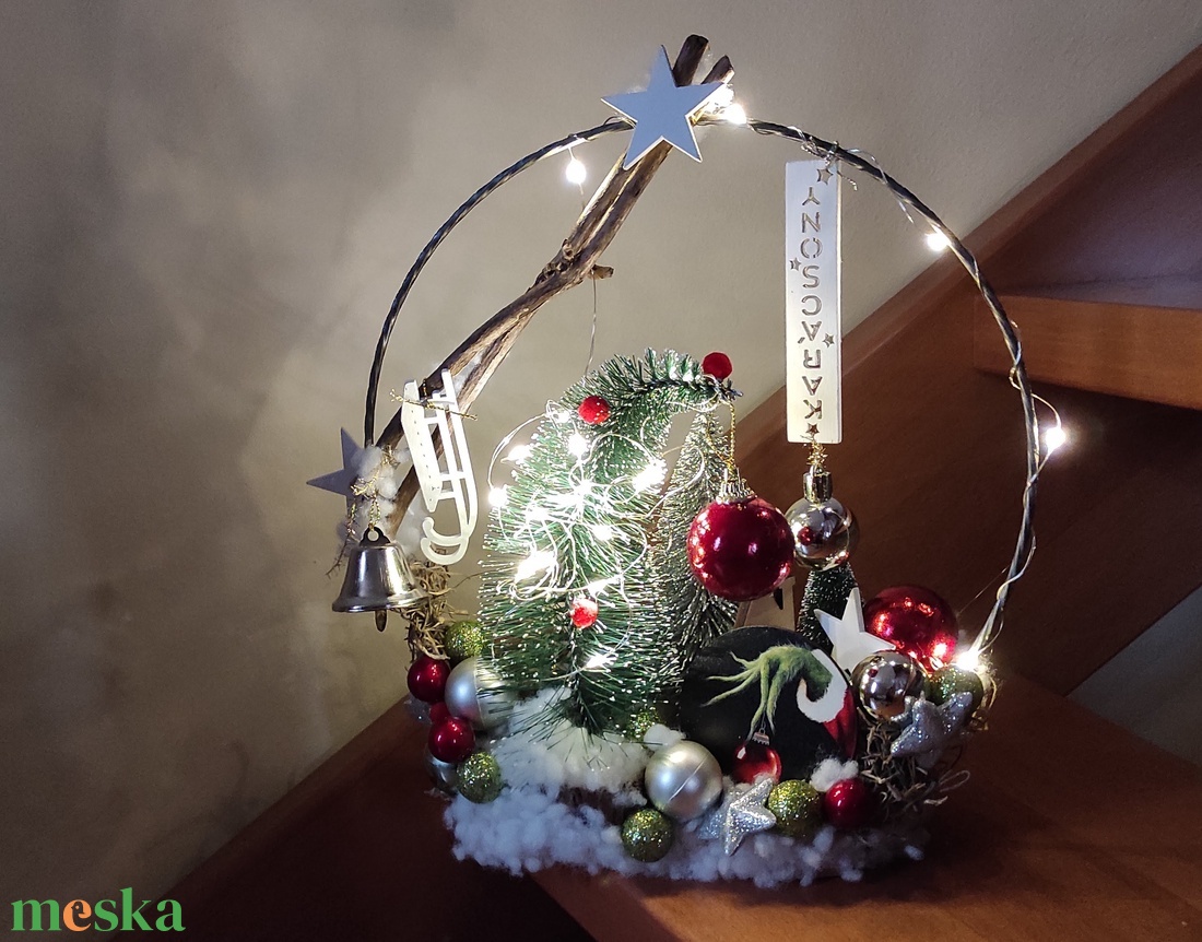Karácsonyi kör alapú dekoráció Grincs - otthon & életmód - dekoráció - dísztárgy - Meska.hu Karácsonyi kör alapú dekoráció Grincs - otthon & életmód - dekoráció - dísztárgy - Meska.hu