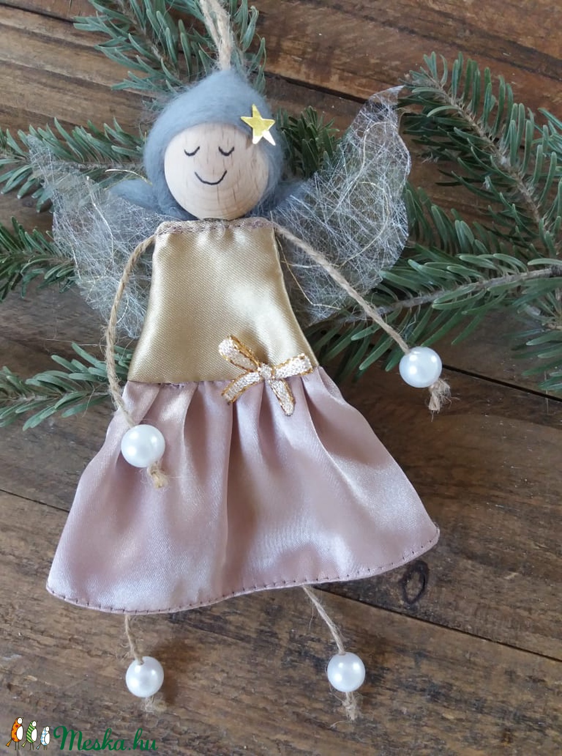 Karácsonyi tündérek... - karácsony - karácsonyi lakásdekoráció - karácsonyfadíszek - Meska.hu