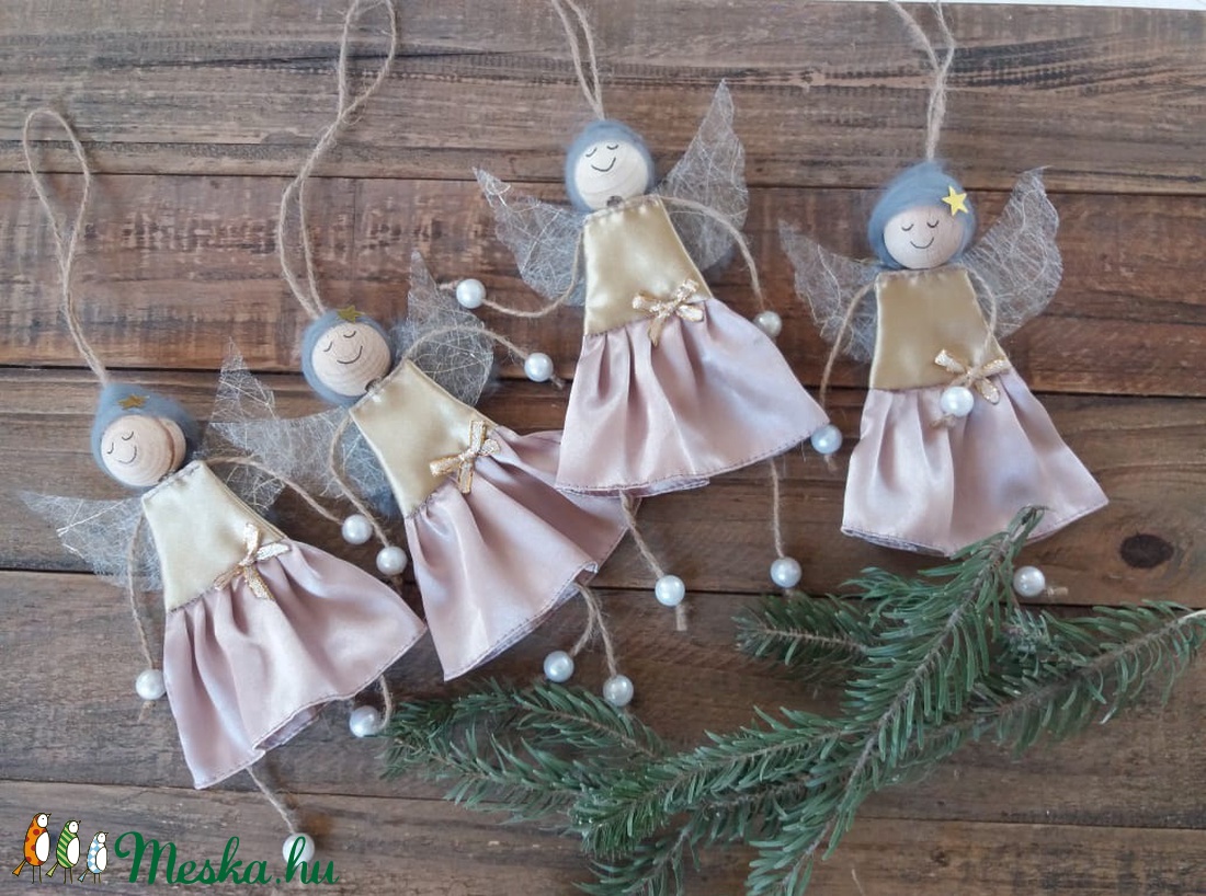 Karácsonyi tündérek... - karácsony - karácsonyi lakásdekoráció - karácsonyfadíszek - Meska.hu