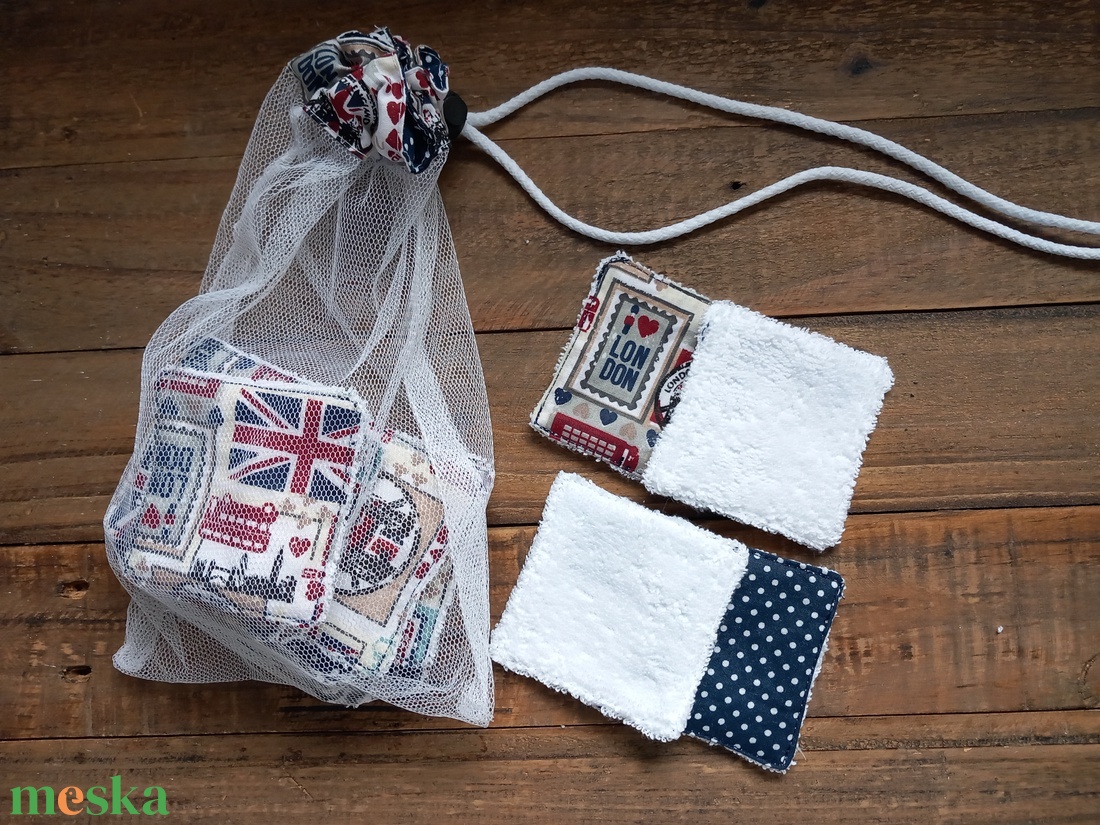 Arclemosó párnácskák férfiaknak mosózsákkal... - szépségápolás - arcápolás - arctisztító korong - Meska.hu