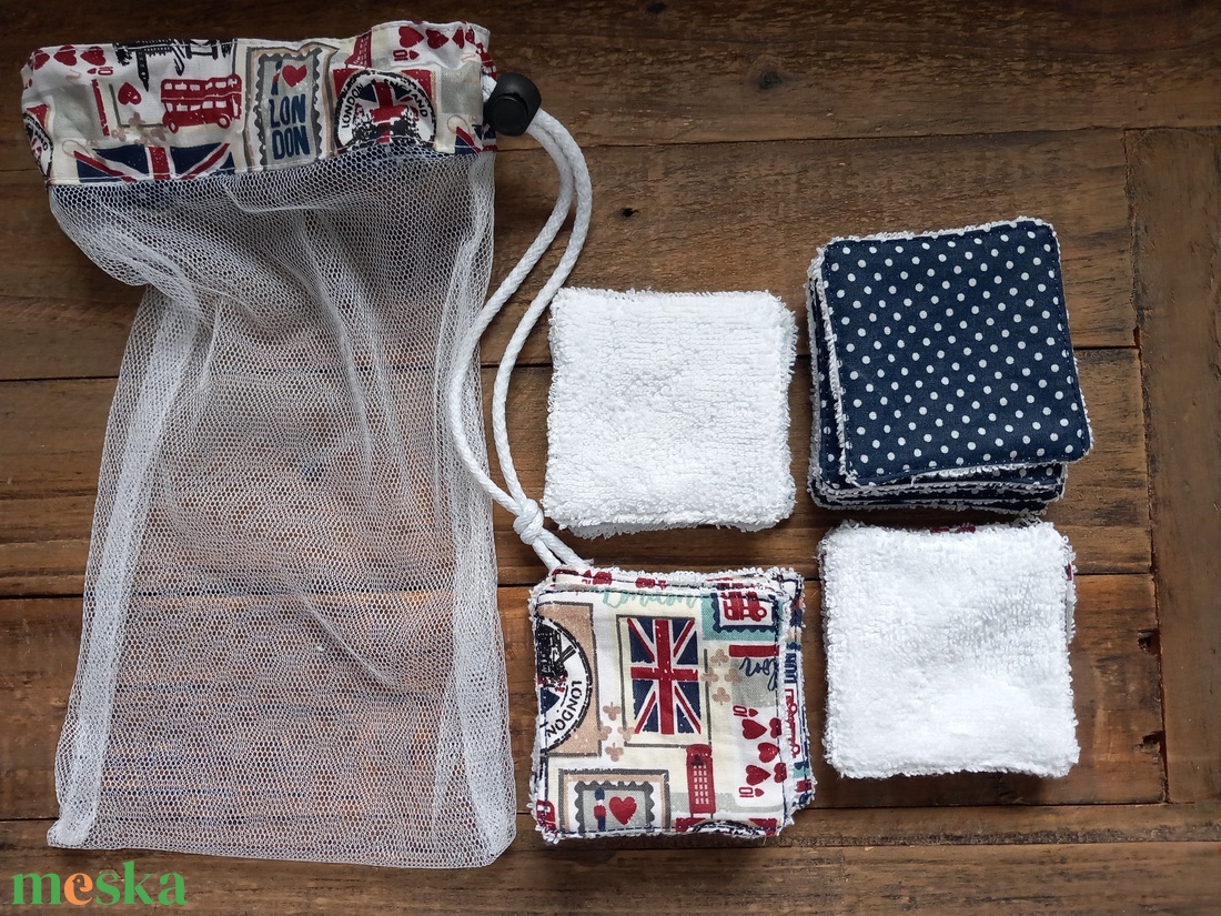 Arclemosó párnácskák férfiaknak mosózsákkal... - szépségápolás - arcápolás - arctisztító korong - Meska.hu