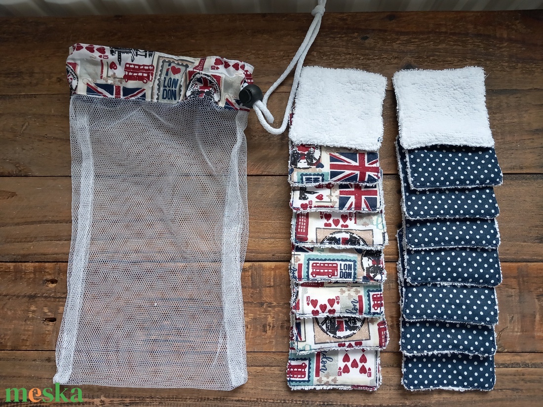 Arclemosó párnácskák férfiaknak mosózsákkal... - szépségápolás - arcápolás - arctisztító korong - Meska.hu