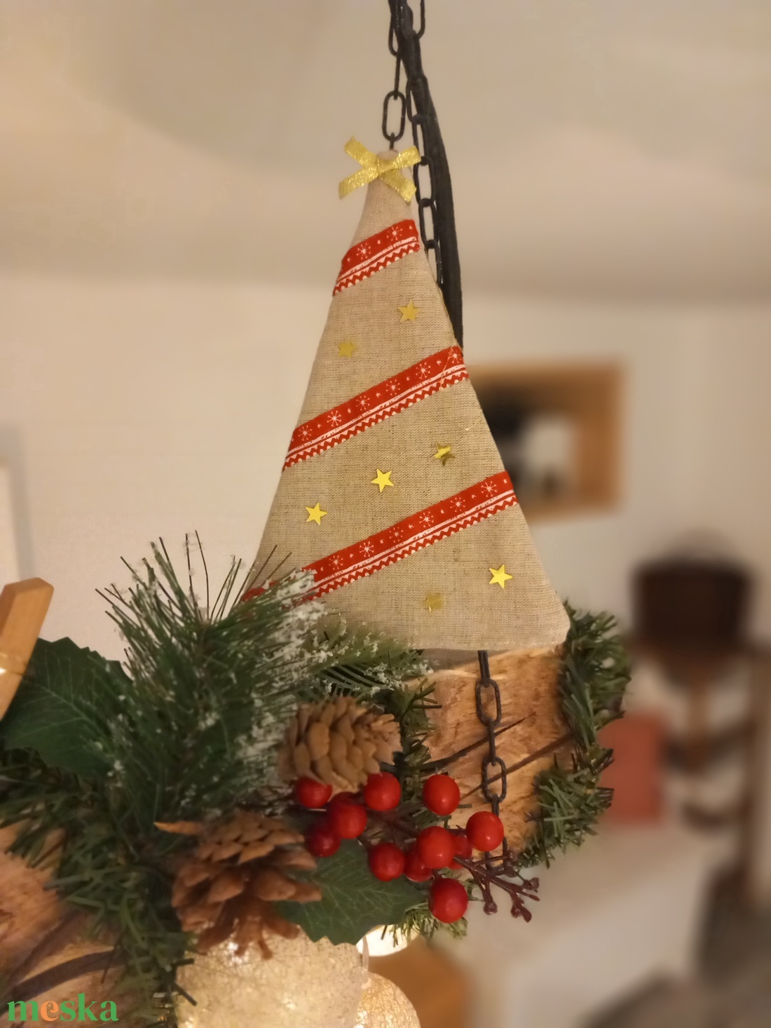 Textilfenyő - karácsony - adventi díszek - adventi ajtódísz - Meska.hu Textilfenyő - karácsony - adventi díszek - adventi ajtódísz - Meska.hu