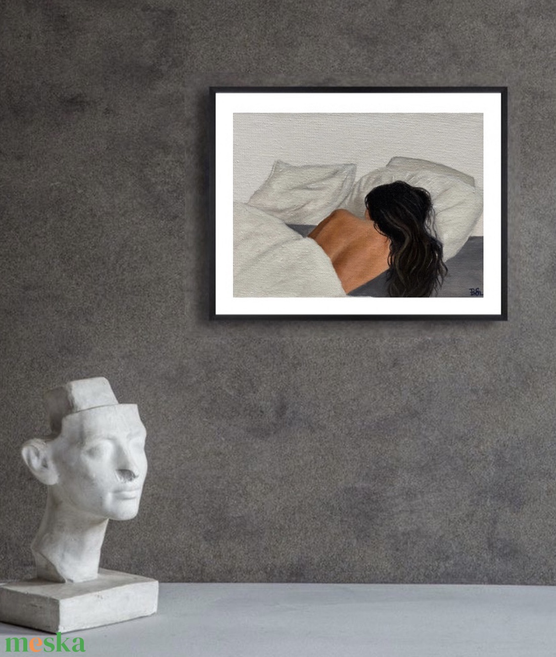 'I woke up and you weren't here' olajfestmény - művészet - festmény - olajfestmény - Meska.hu