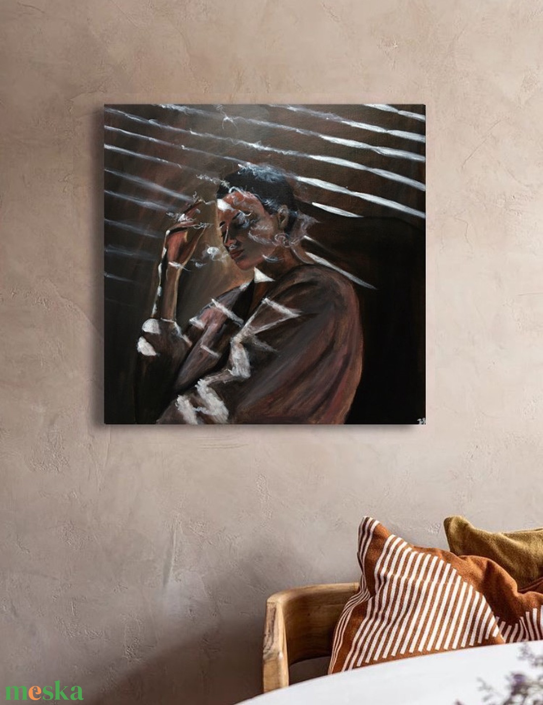 'Füst' akrilfestmény - művészet - festmény - akril - Meska.hu 'Füst' akrilfestmény - művészet - festmény - akril - Meska.hu