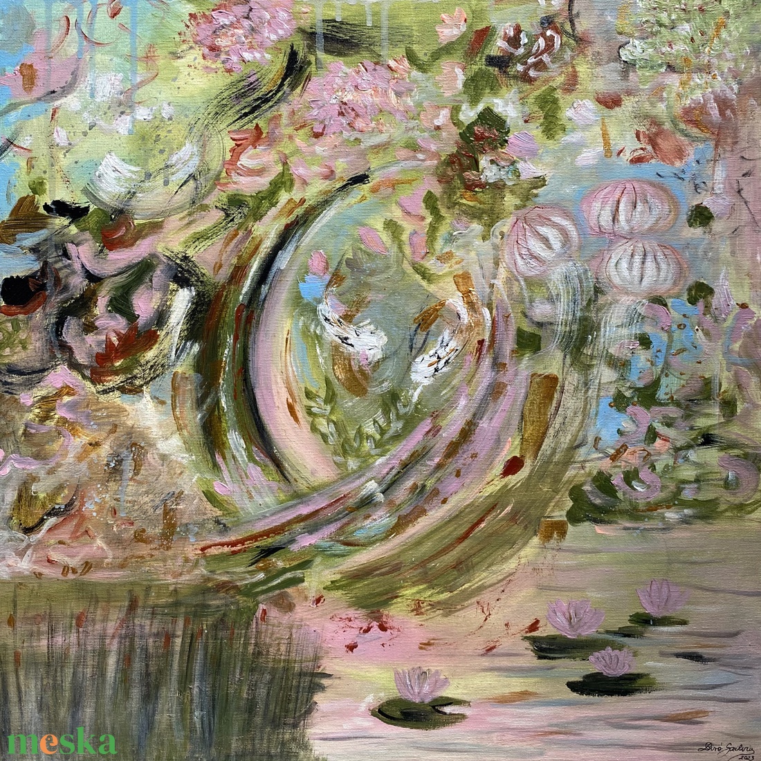 'Aquatic World' - művészet - festmény - akril - Meska.hu
