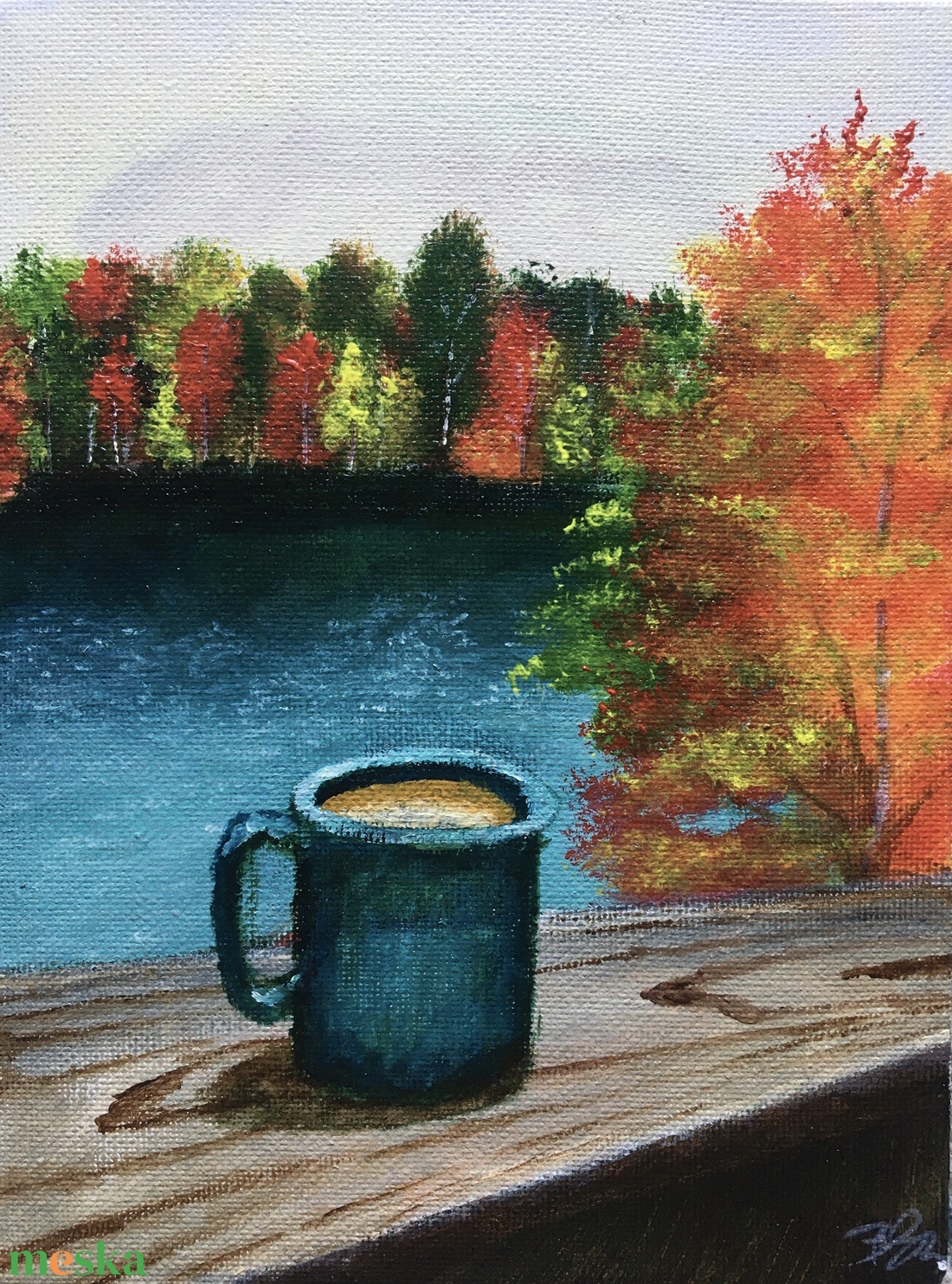 'Autumn Vibes' - művészet - festmény - akril - Meska.hu