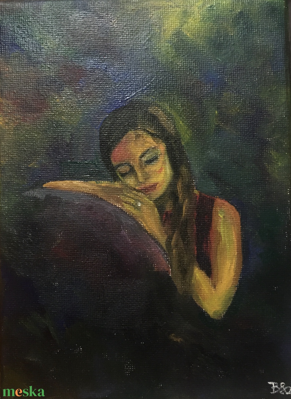 'Magány' olajfestmény - művészet - festmény - olajfestmény - Meska.hu