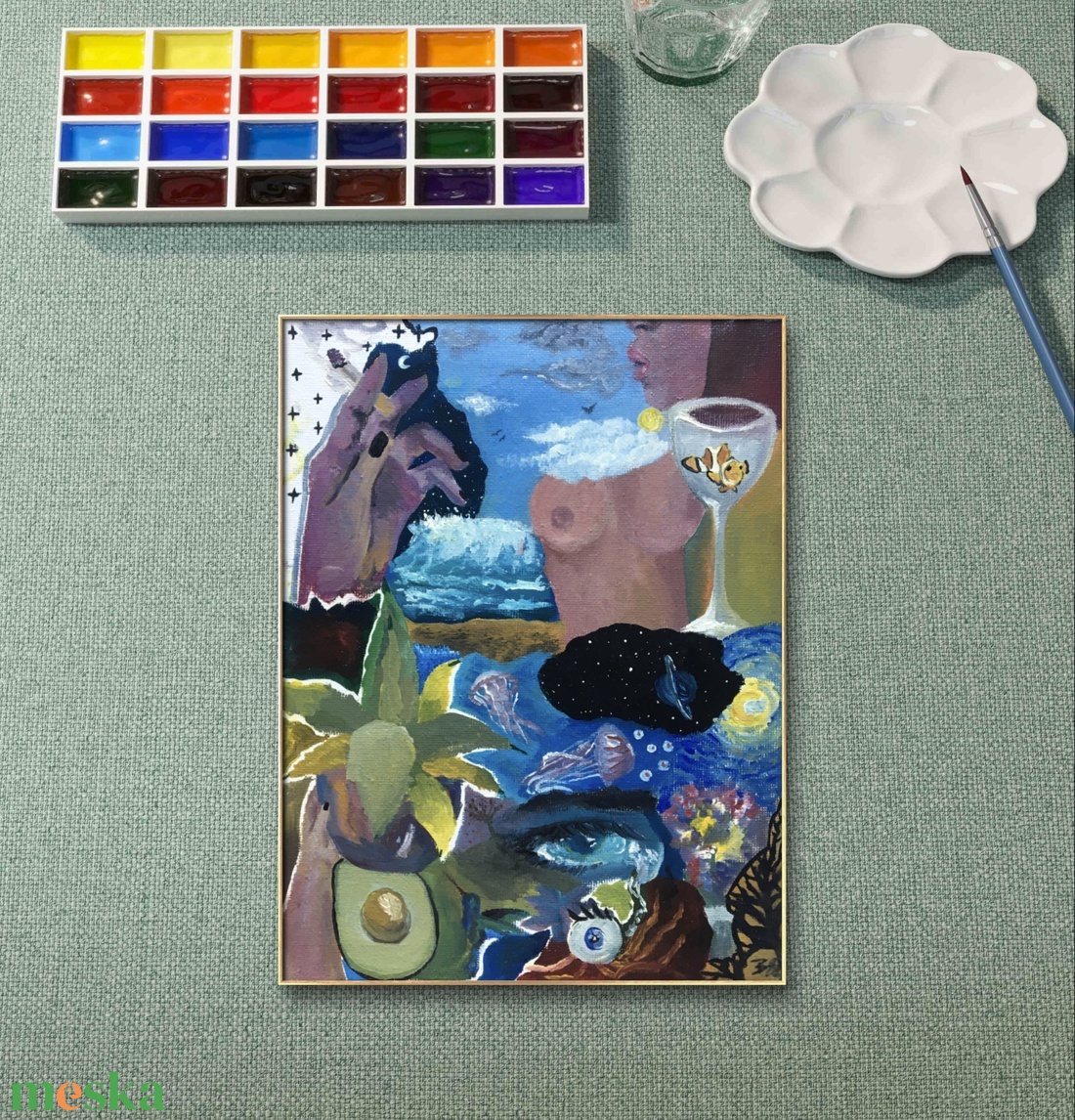 'Mind Blowing' olajfestmény - művészet - festmény - olajfestmény - Meska.hu