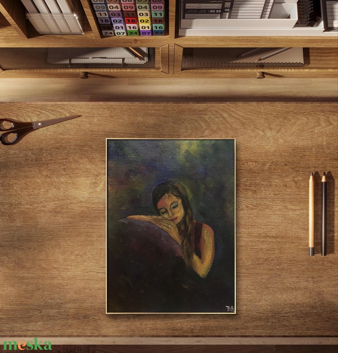 'Magány' olajfestmény - művészet - festmény - olajfestmény - Meska.hu