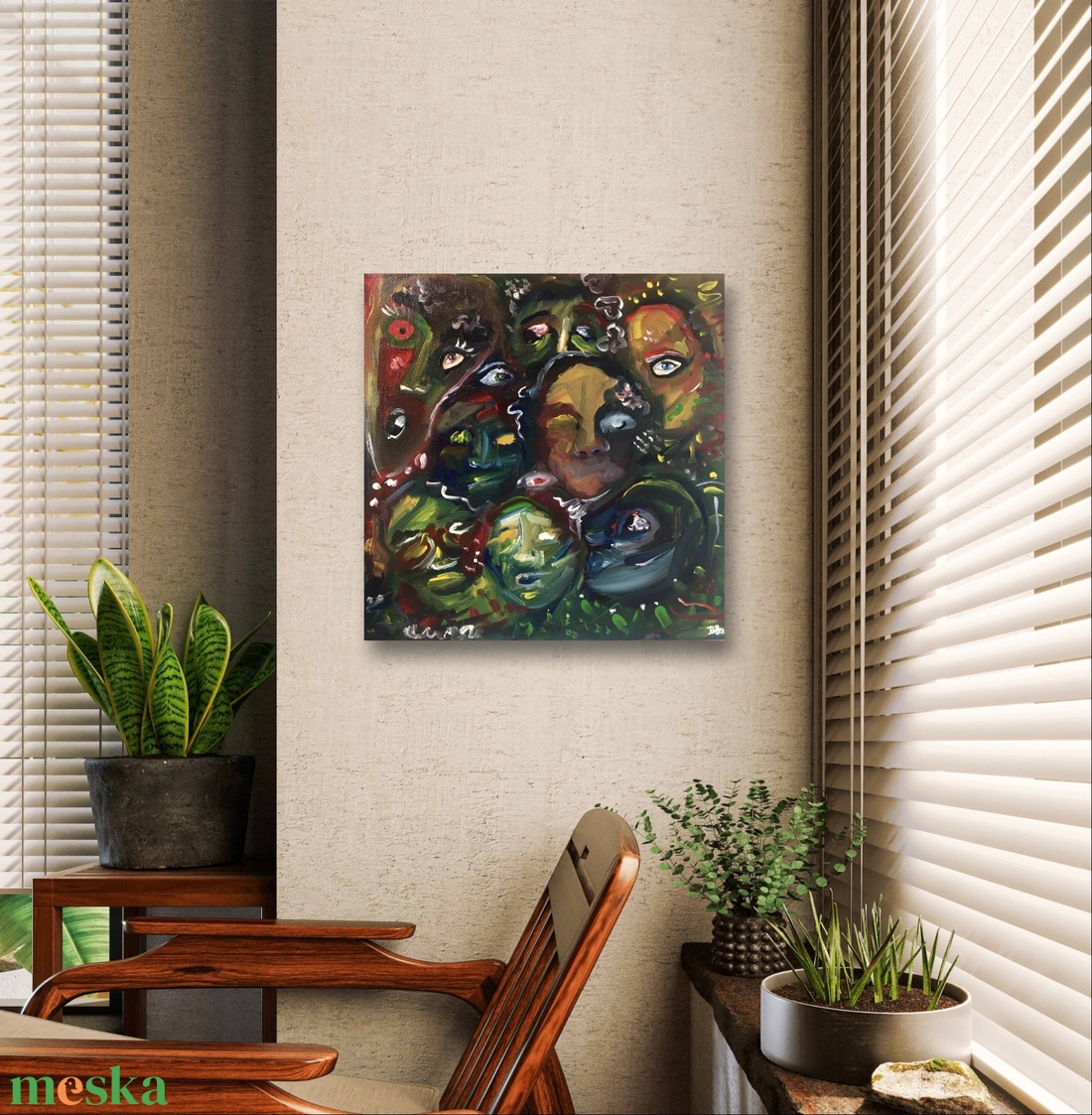 'Friends' - művészet - festmény - olajfestmény - Meska.hu