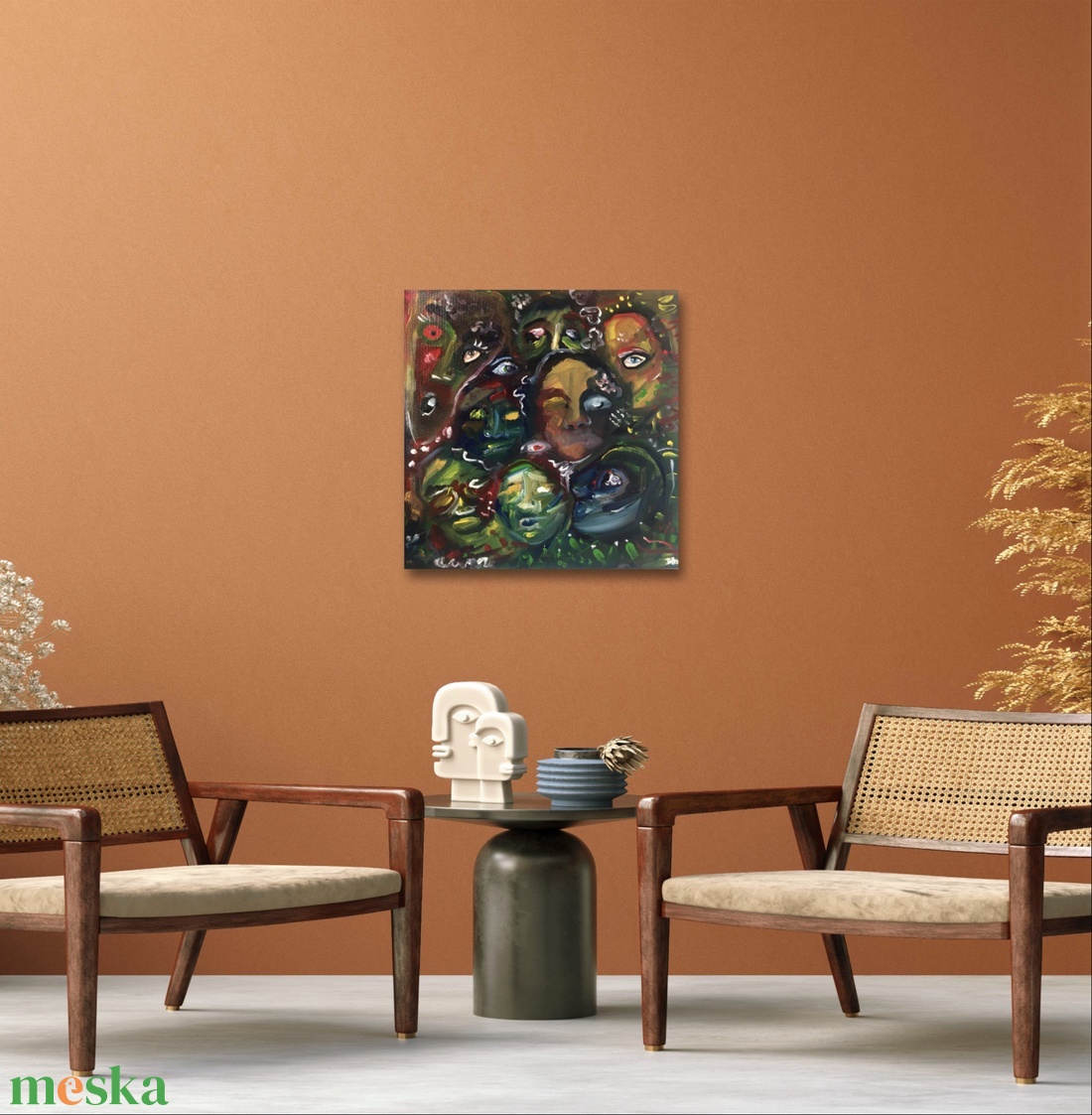 'Friends' - művészet - festmény - olajfestmény - Meska.hu