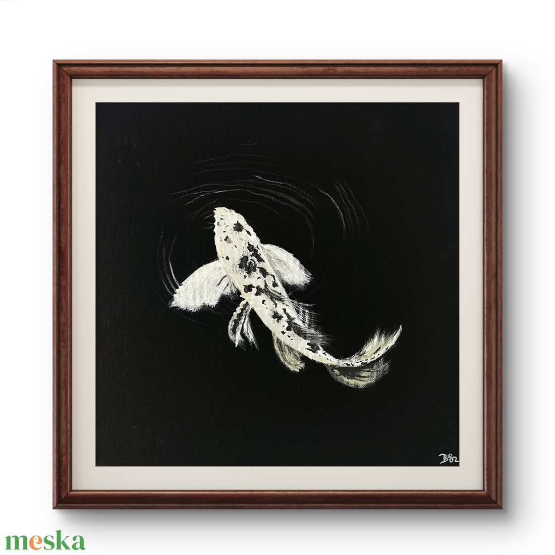 'Koi' akrilfestmény - művészet - festmény - akril - Meska.hu