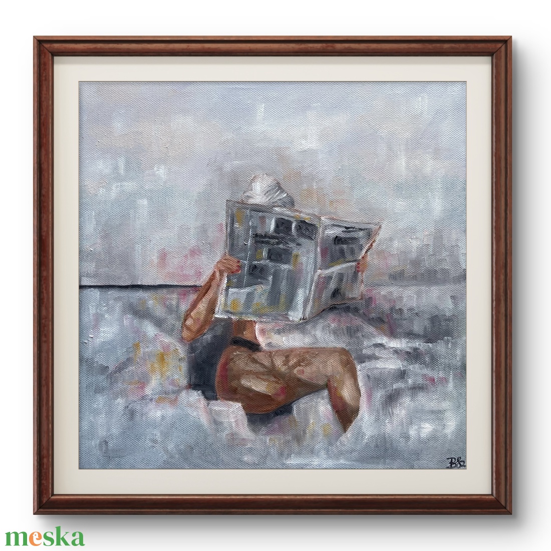 'Reggeli Rutin' olajfestmény - művészet - festmény - olajfestmény - Meska.hu